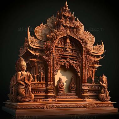 3D model Kamamaung in Myanmar (STL)